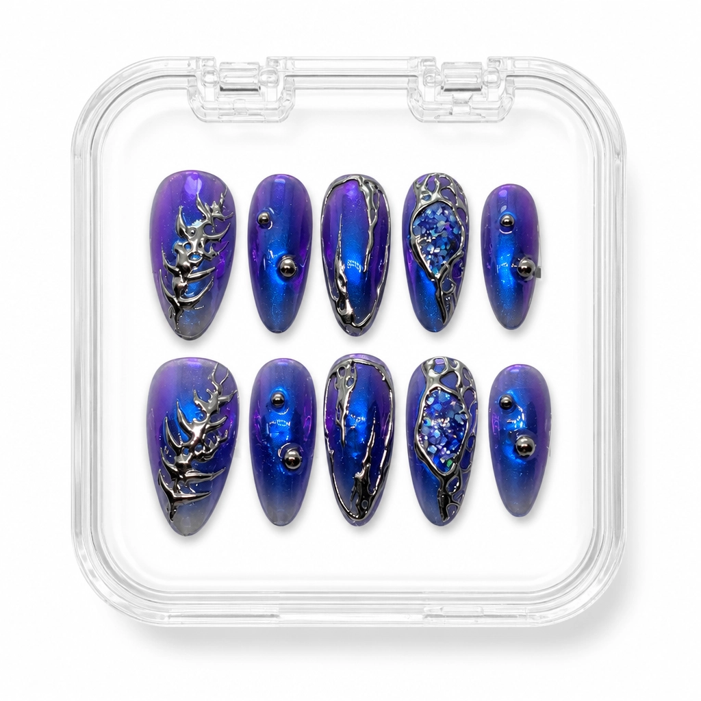Press-on Nails Wholesale $11.90 Cosmic Illusion by Yabe Vietnam