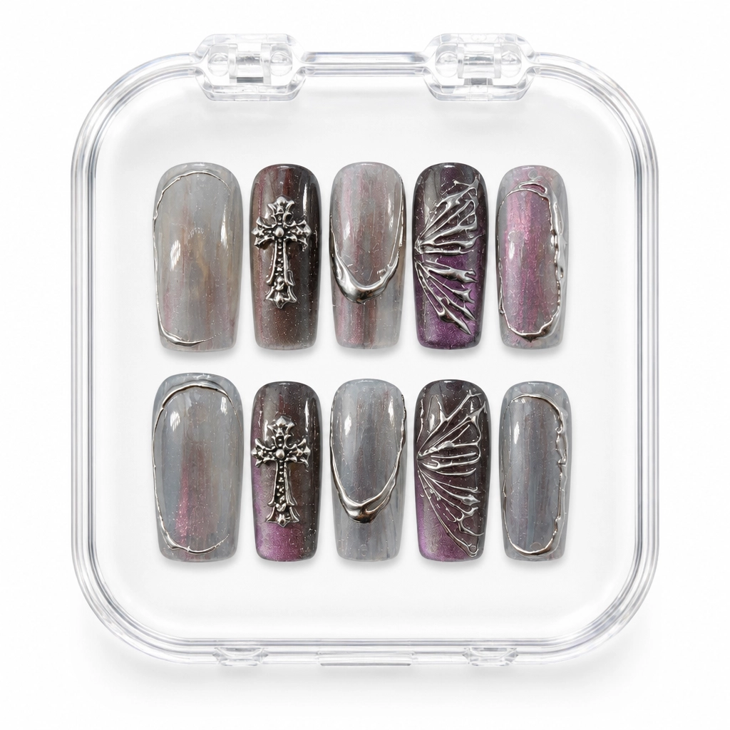 Press-on Nails Wholesale $11.90 Gothic Wings by Yabe Vietnam