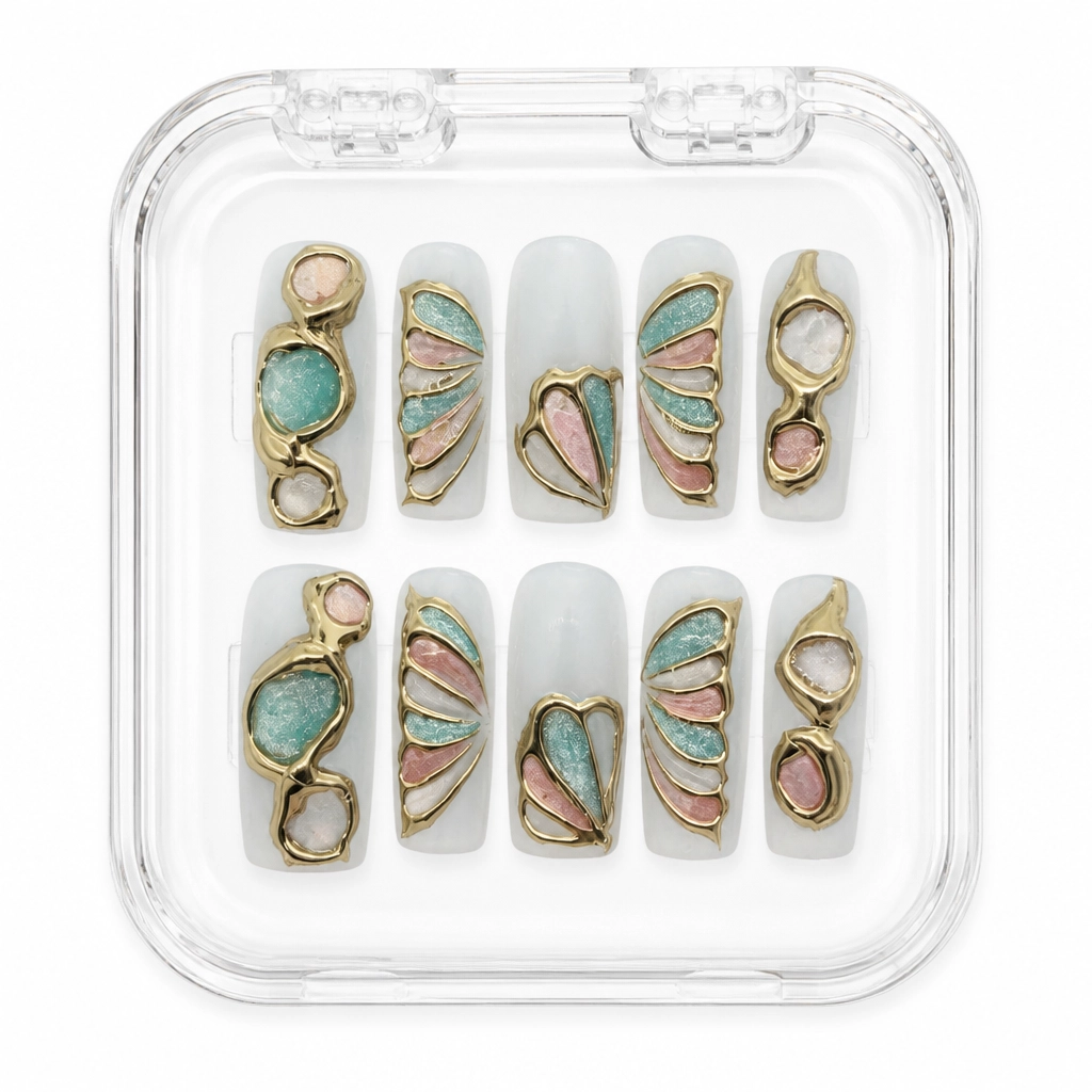 Press-on Nails Wholesale $11.90 Butterfly Bliss by Yabe Vietnam