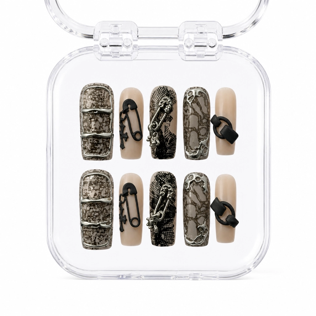 Press-on Nails Wholesale $11.90 Gothic Charm by Yabe Vietnam