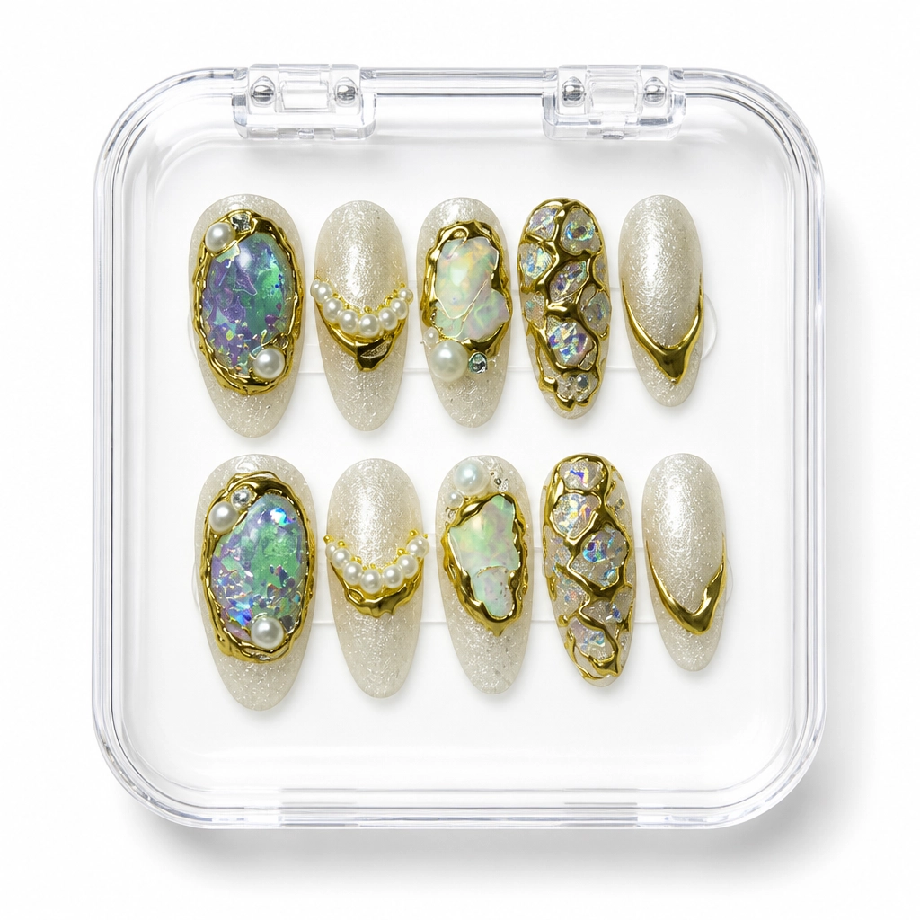 Press-on Nails Wholesale $11.90 Celestial Opal Dream by Yabe Vietnam