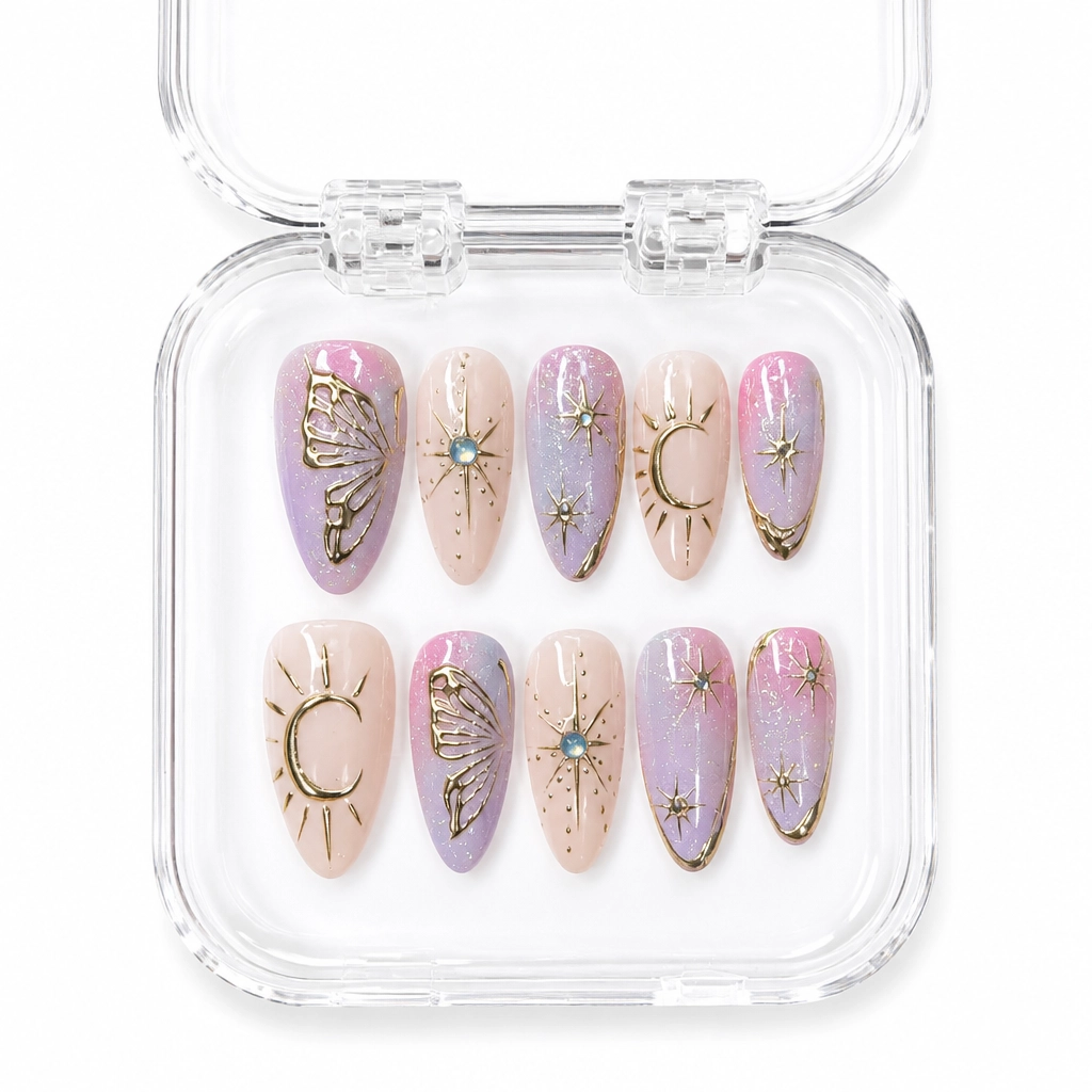 Press-on Nails Wholesale $11.90 Celestial Whispers by Yabe Vietnam