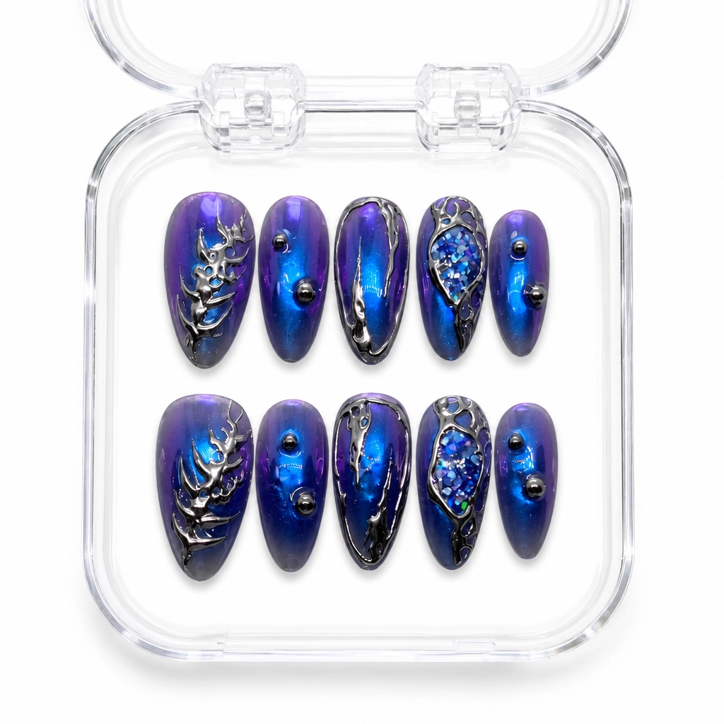 Press-on Nails Wholesale $11.90 Nebula Allure by Yabe Vietnam