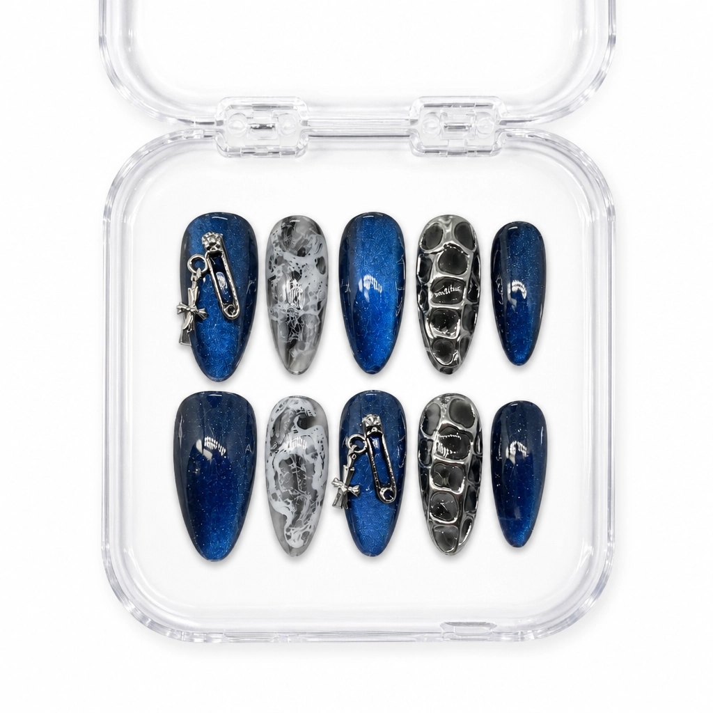 Press-on Nails Wholesale $11.90 Midnight Punk by Yabe Vietnam