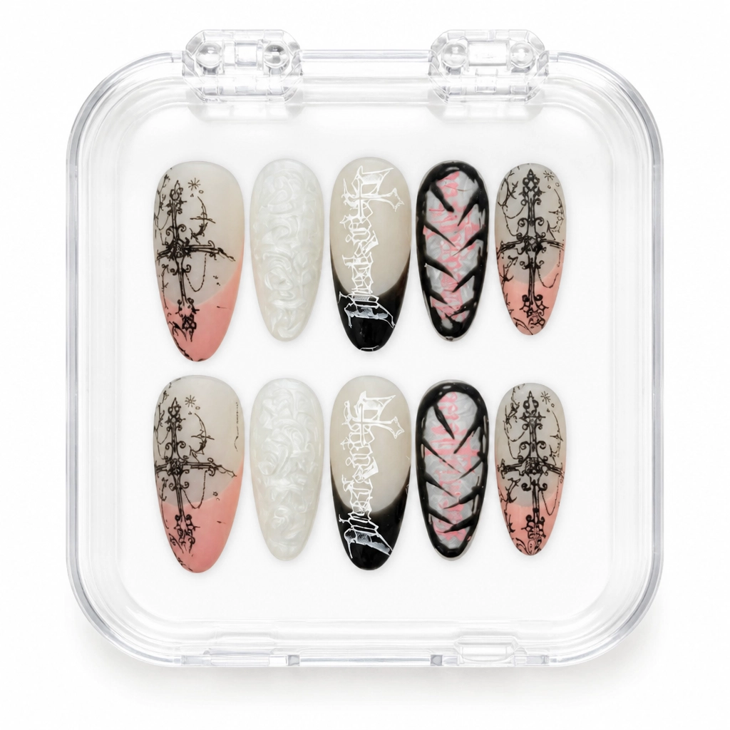 Press-on Nails Wholesale $11.90 Gothic Enchantment by Yabe Vietnam