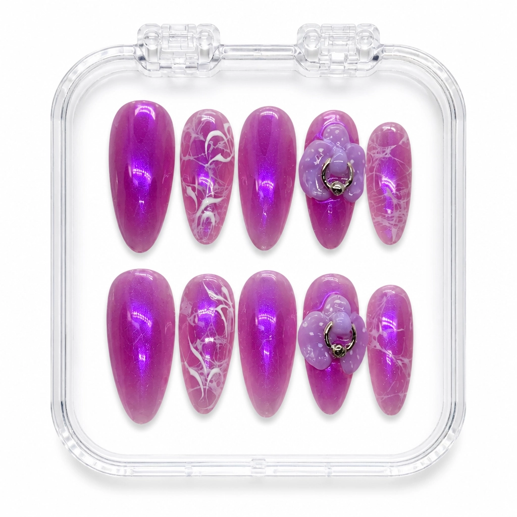 Press-on Nails Wholesale $11.90 Orchid Glamour by Yabe Vietnam
