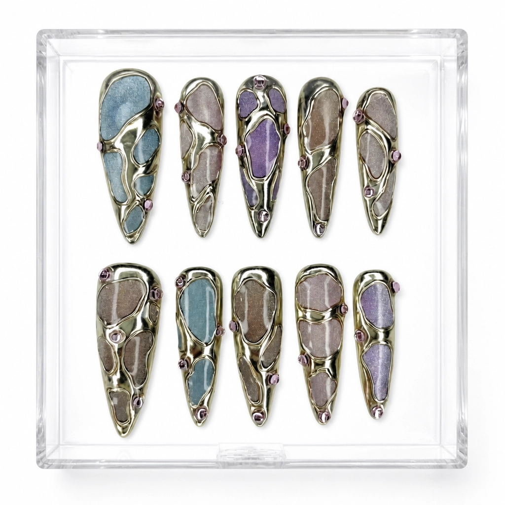 Press-on Nails Wholesale $14.90 Metallic Mirage by Yabe Vietnam
