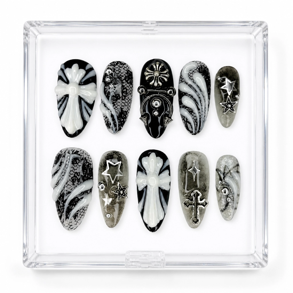 Press-on Nails Wholesale $14.90 Gothic Elegance by Yabe Vietnam
