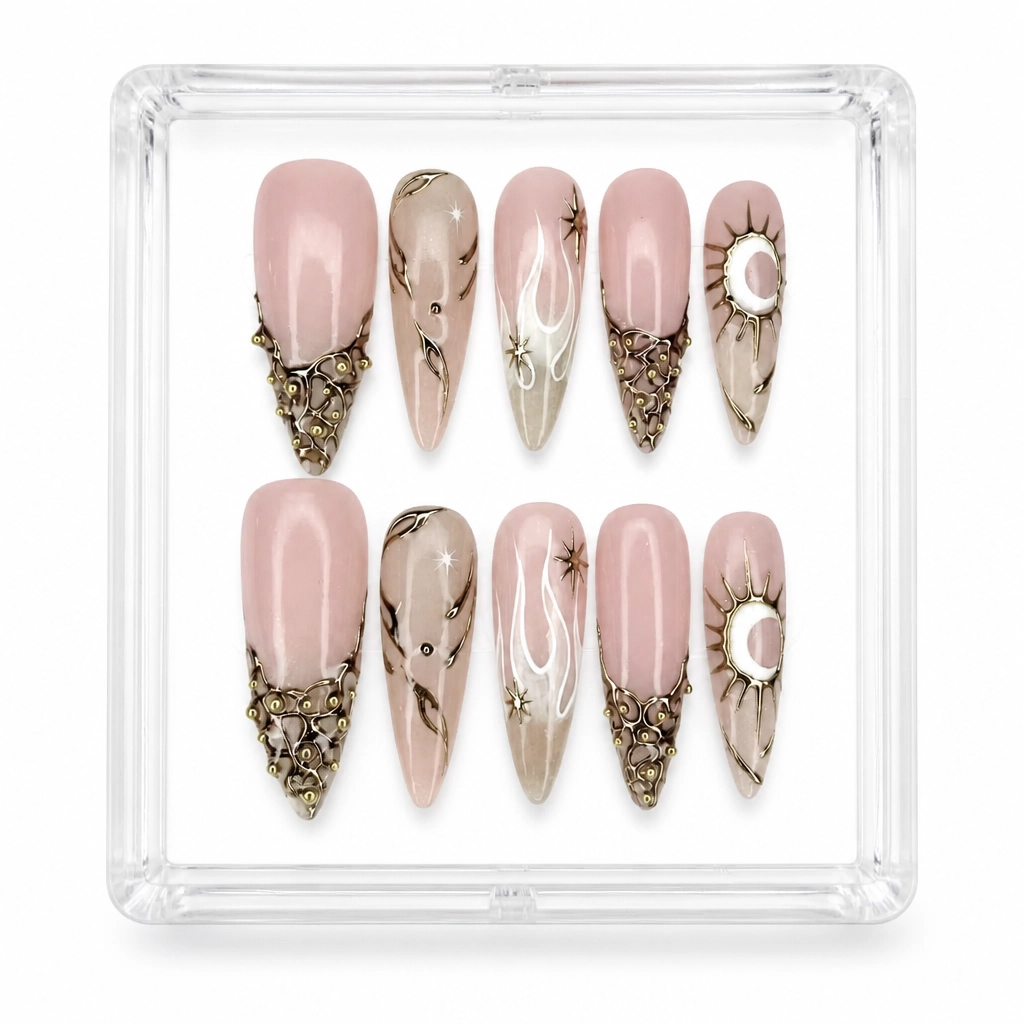 Press-on Nails Wholesale $14.90 Celestial Glow by Yabe Vietnam