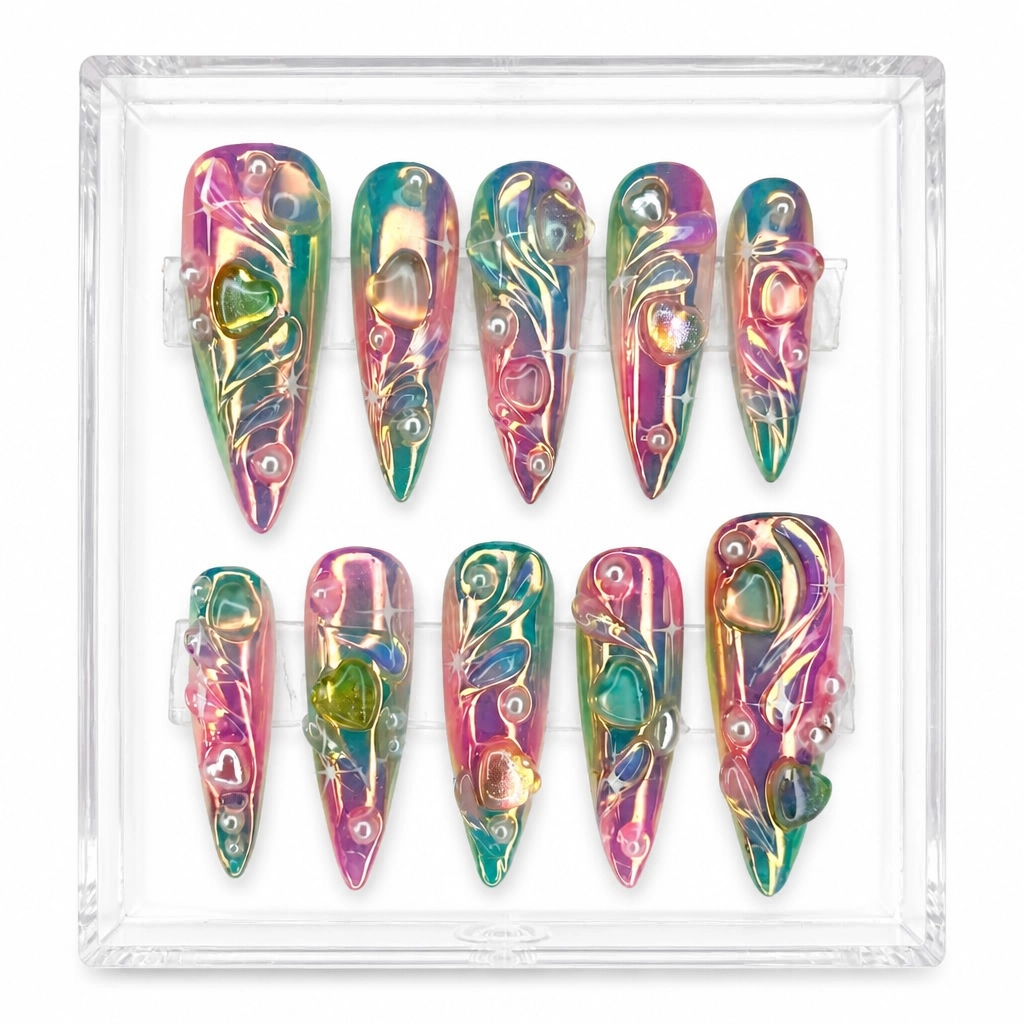 Press-on Nails Wholesale $14.90 Holographic Dreams by Yabe Vietnam