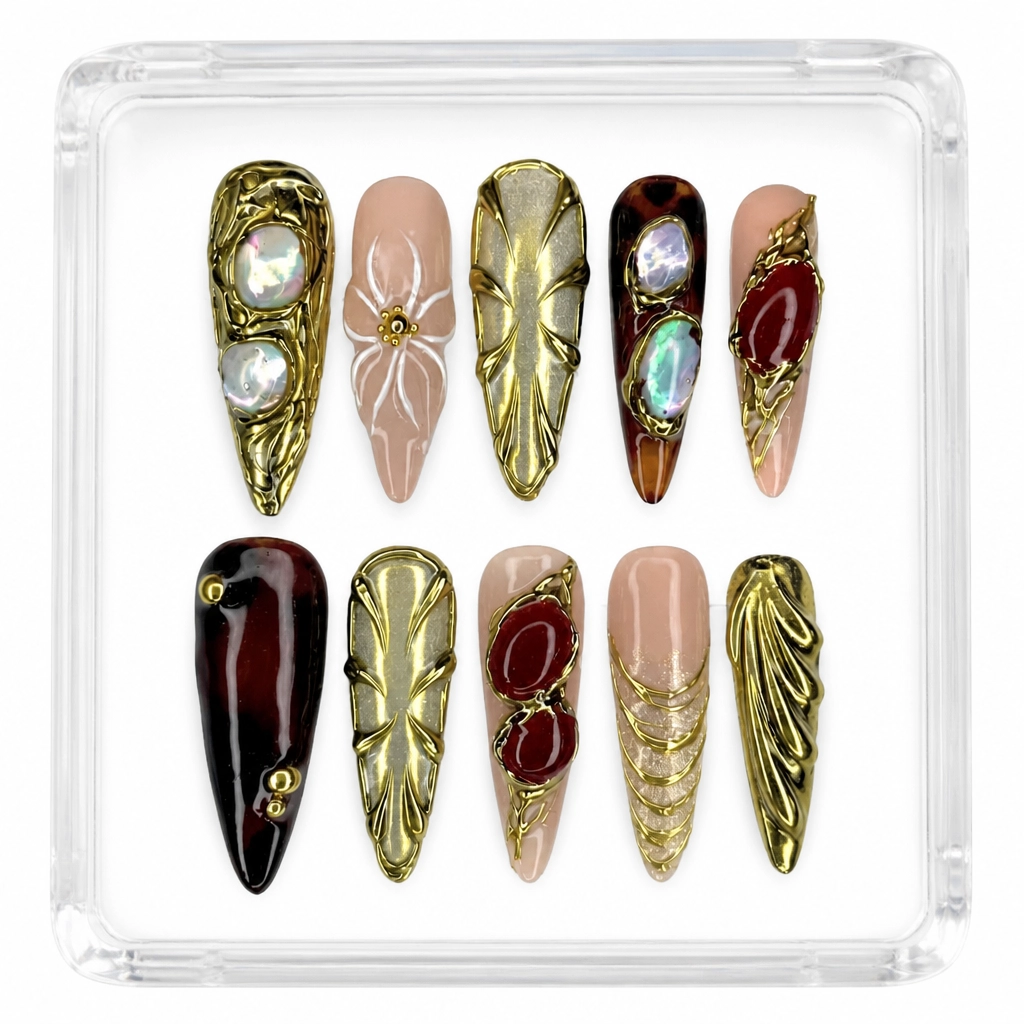 Press-on Nails Wholesale $14.90 Baroque Luxe by Yabe Vietnam