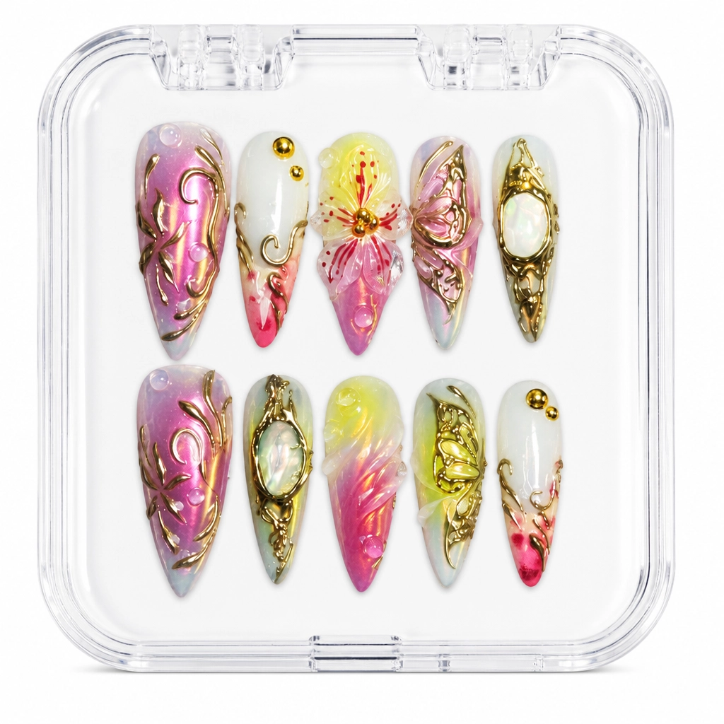 Press-on Nails Wholesale $14.90 Fairy Blossom by Yabe Vietnam