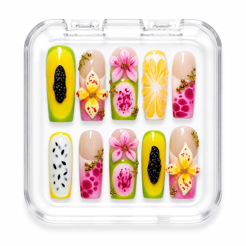 Press-on Nails Wholesale $14.90 Tropical Bliss by Yabe Vietnam
