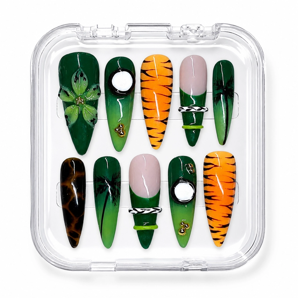 Press-on Nails Wholesale $14.90 Jungle Vibes by Yabe Vietnam