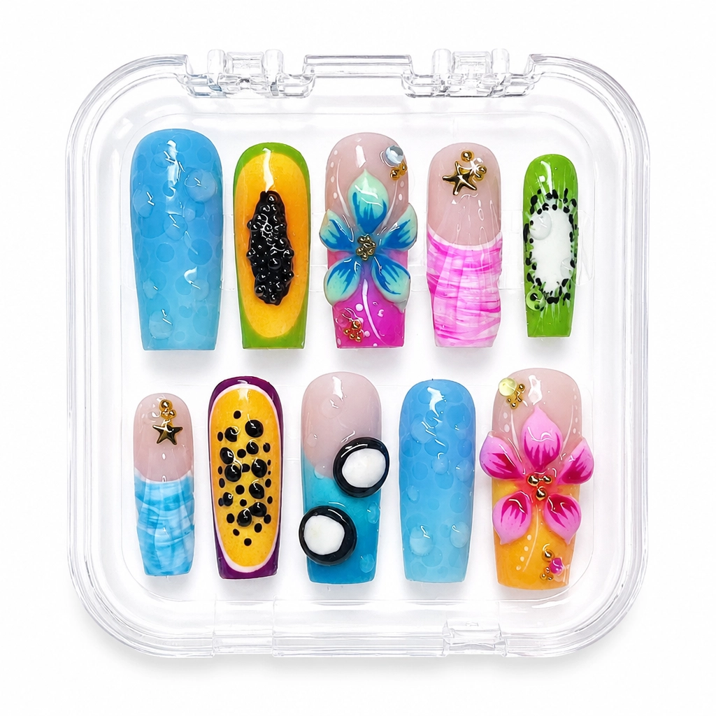 Press-on Nails Wholesale $14.90 Tropical Bliss by Yabe Vietnam