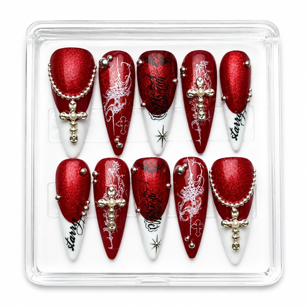 Press-on Nails Wholesale $14.90 Starry Elegance by Yabe Vietnam