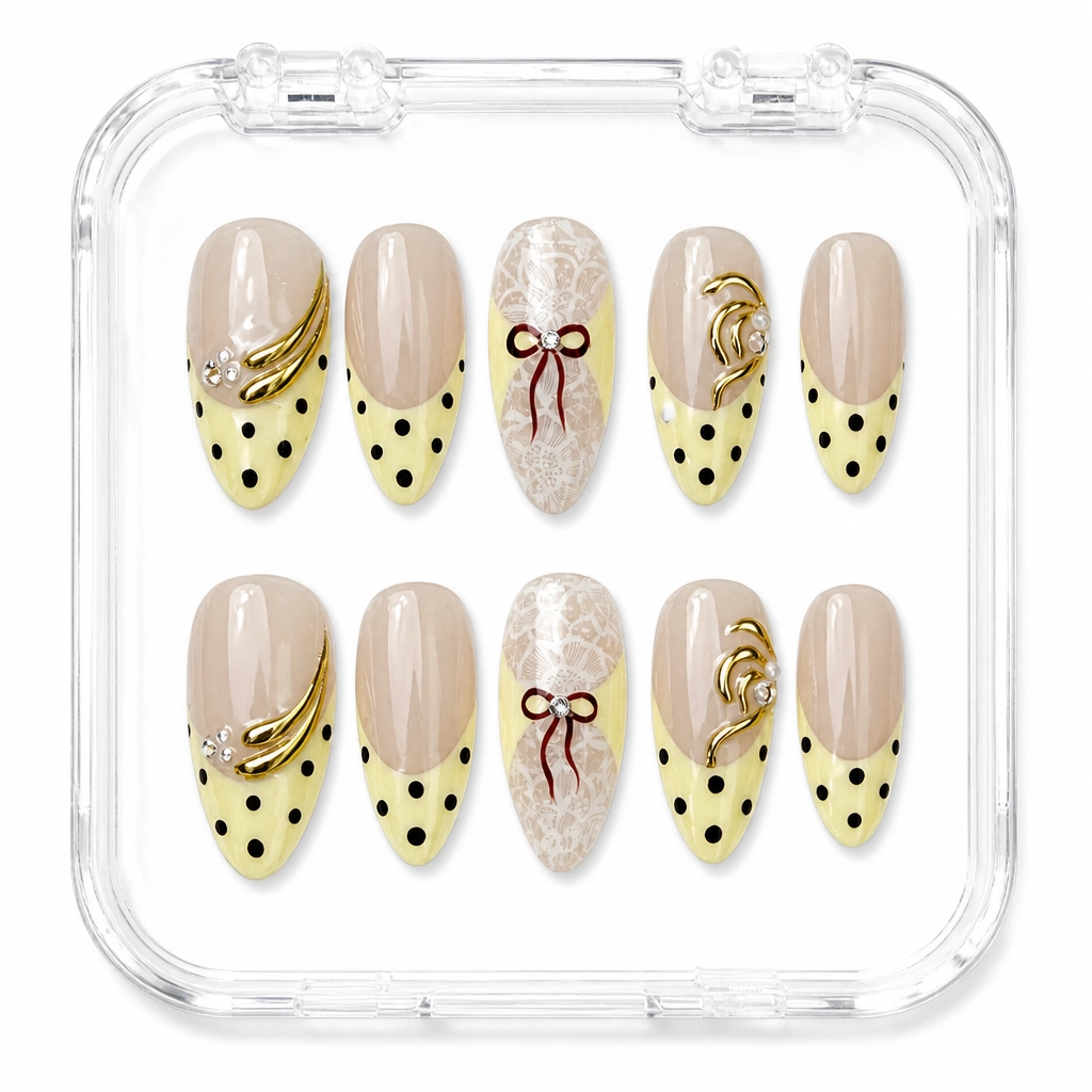 Press-on Nails Wholesale $14.90 Lace Elegance by Yabe Vietnam