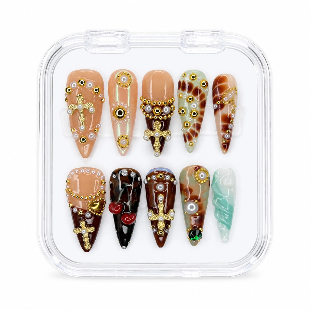 Press-on Nails Wholesale $14.90 Gilded Luxe by Yabe Vietnam