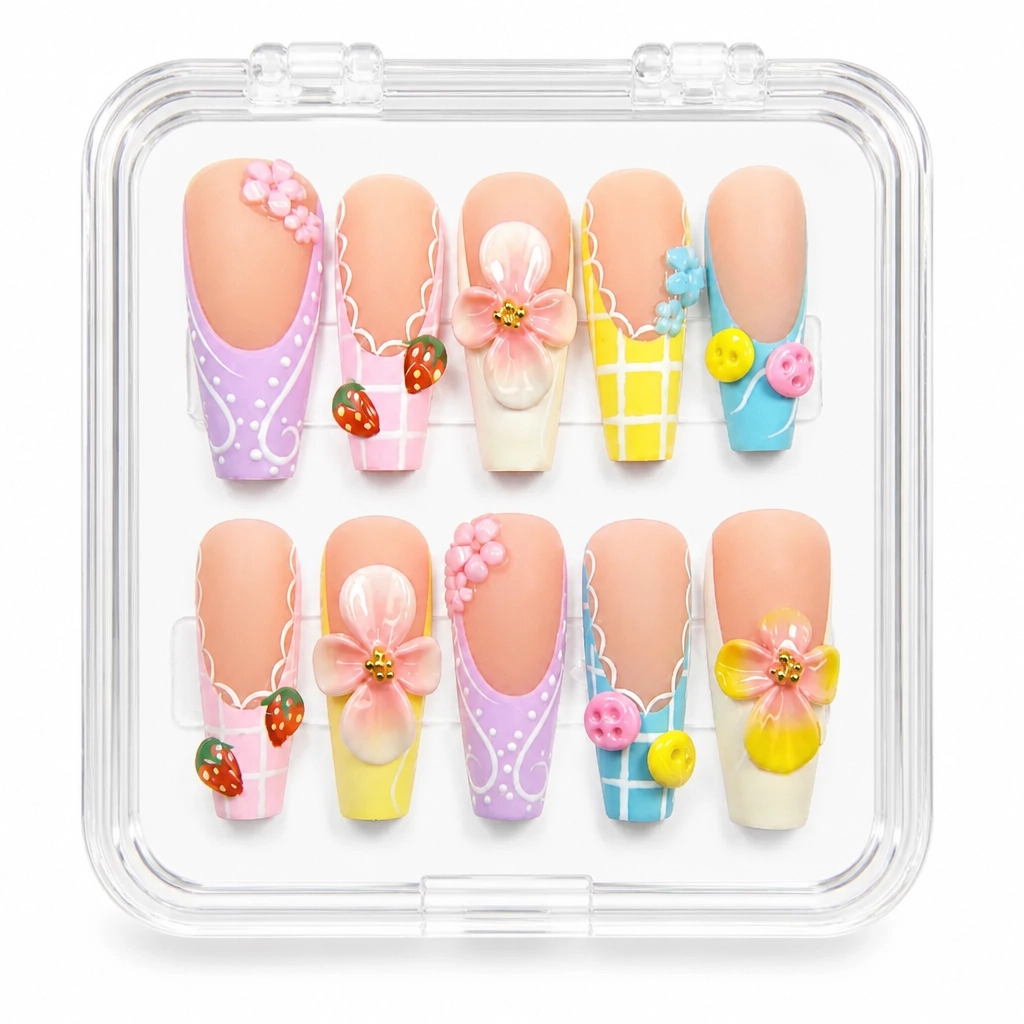 Press-on Nails Wholesale $14.90 Charm Garden by Yabe Vietnam