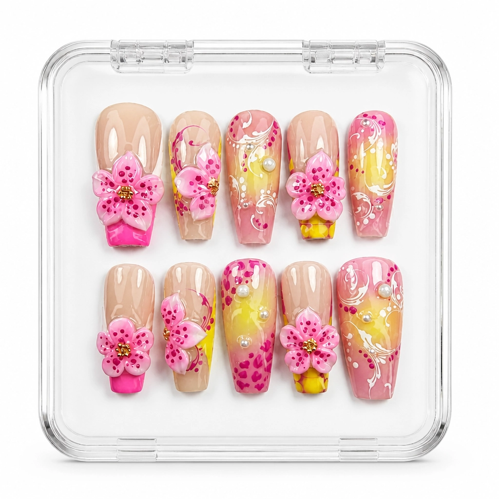 Press-on Nails Wholesale $14.90 Sakura Luxe by Yabe Vietnam