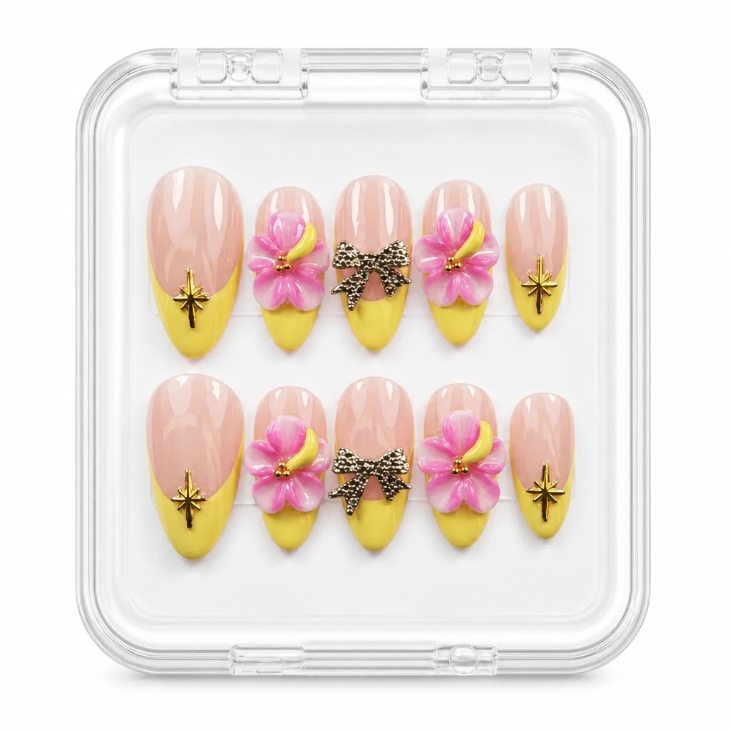 Press-on Nails Wholesale $14.90 Divine Bloom by Yabe Vietnam
