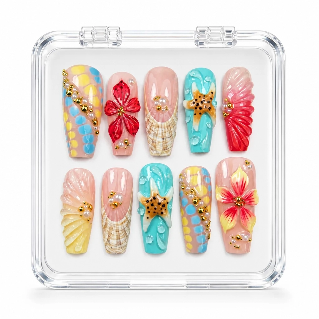 Press-on Nails Wholesale $14.90 Celestial Bloom by Yabe Vietnam