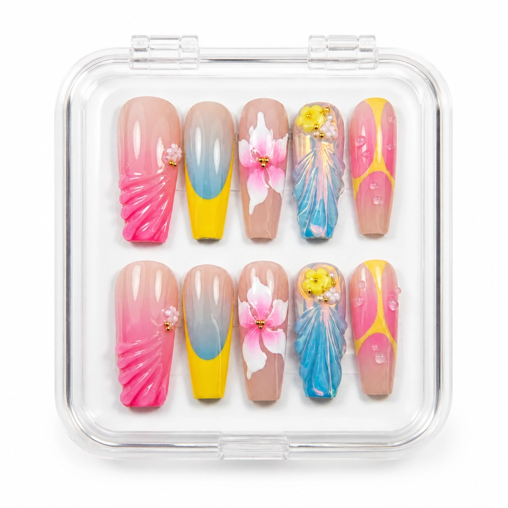 Press-on Nails Wholesale $14.90 Tropical Paradise by Yabe Vietnam