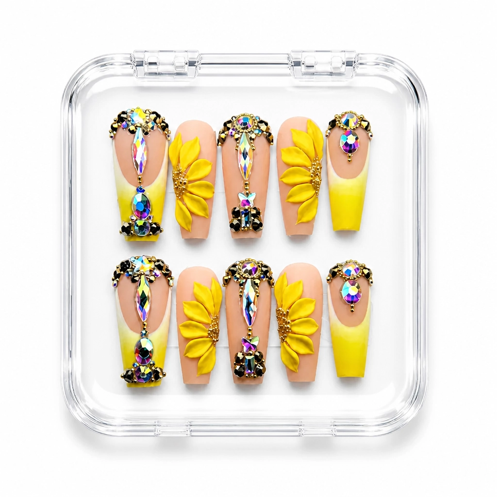 Press-on Nails Wholesale $14.90 Sunburst Luxe by Yabe Vietnam