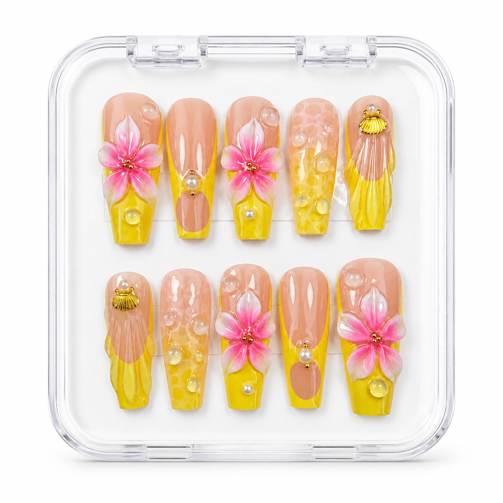Press-on Nails Wholesale $14.90 Floral Dreamscape by Yabe Vietnam