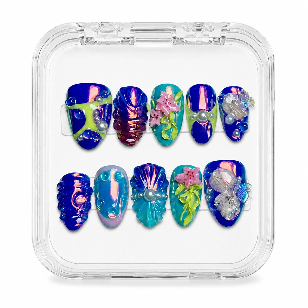Press-on Nails Wholesale $14.90 Cosmic Aurora by Yabe Vietnam