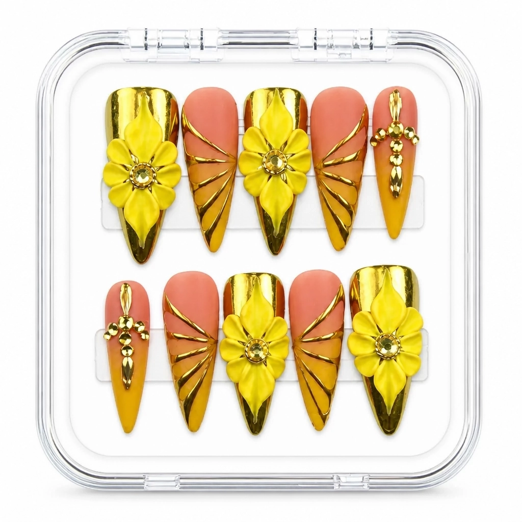 Press-on Nails Wholesale $14.90 Sunny Elegance by Yabe Vietnam