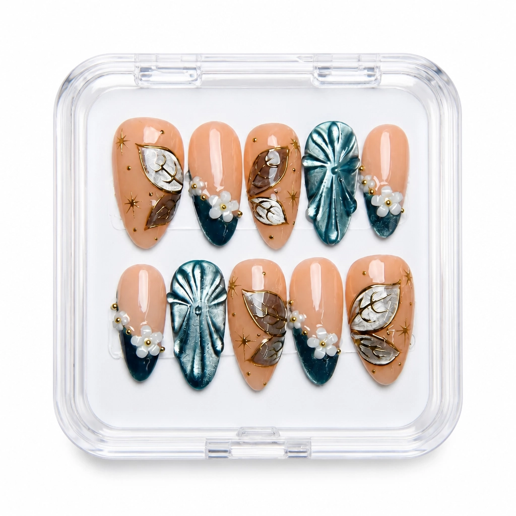 Press-on Nails Wholesale $14.90 Botanical Luxe by Yabe Vietnam