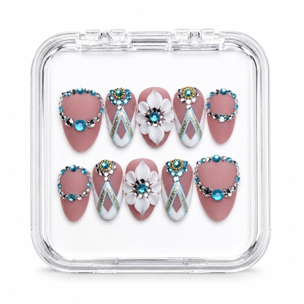 Press-on Nails Wholesale $14.90 Crystalline Blush by Yabe Vietnam