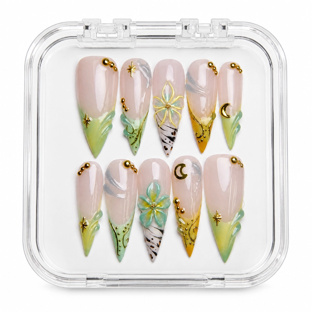 Press-on Nails Wholesale $14.90 Botanical Luxe by Yabe Vietnam