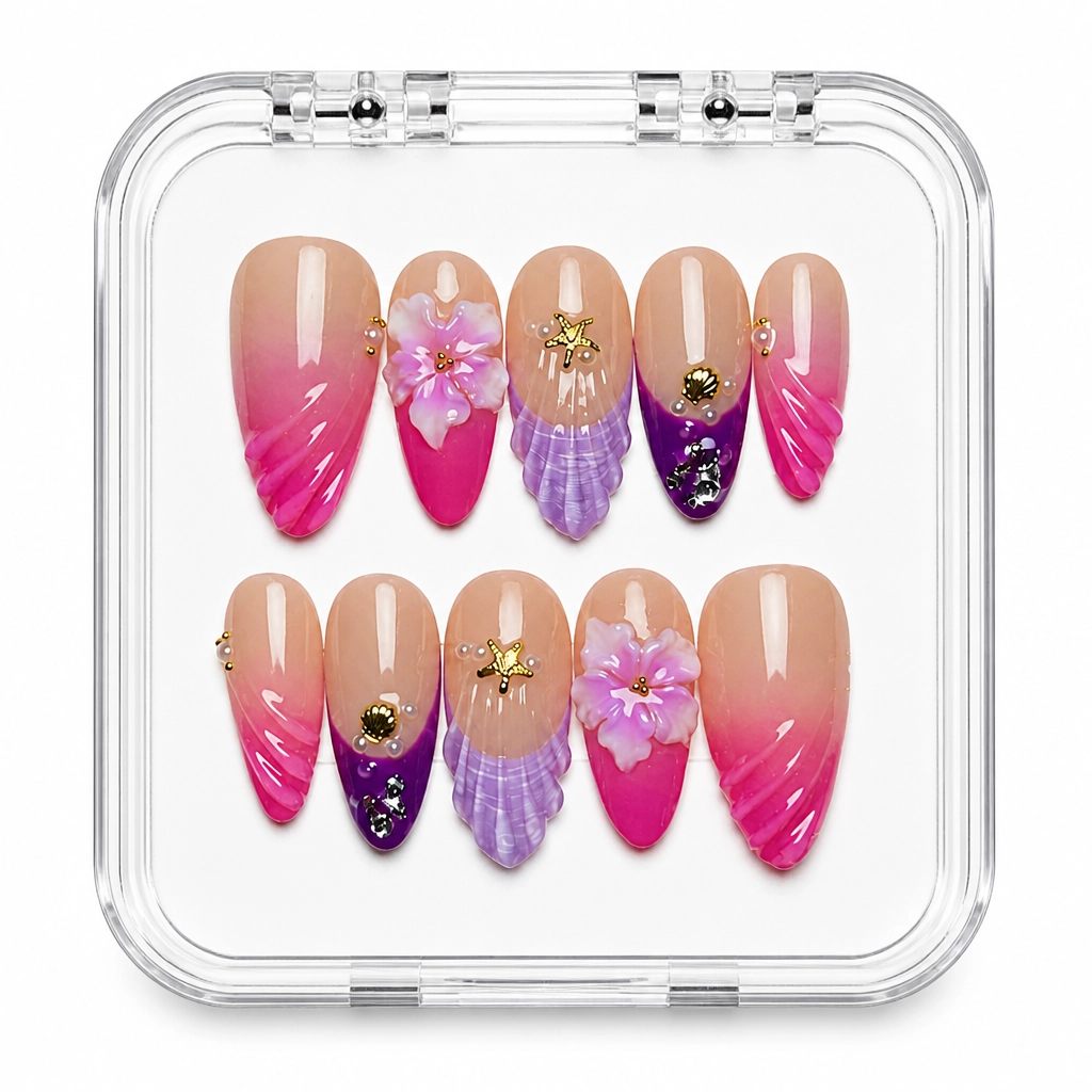 Press-on Nails Wholesale $14.90 Floral Dreamscape by Yabe Vietnam