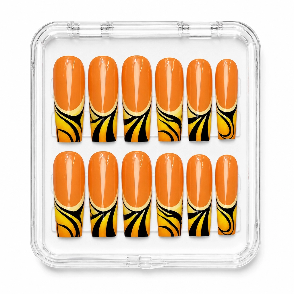 Press-on Nails Wholesale $14.90 Sunset Stripes by Yabe Vietnam