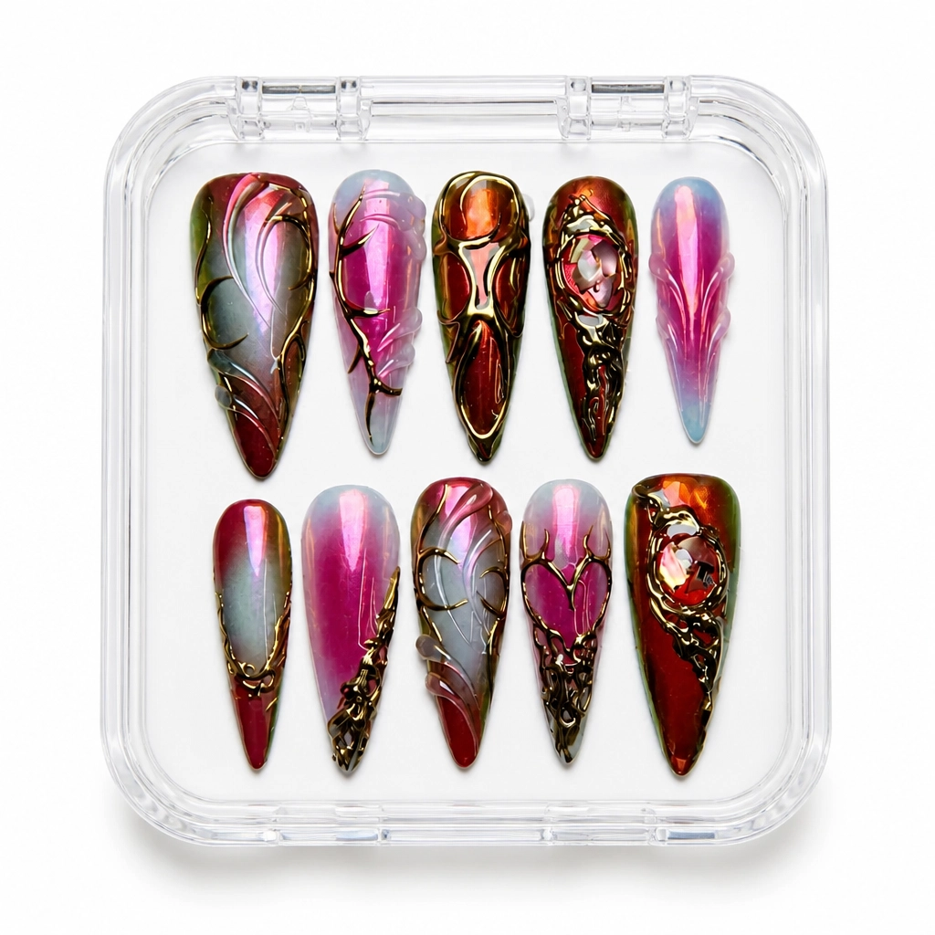 Press-on Nails Wholesale $14.90 Velvet Obsidian Luxe by Yabe Vietnam