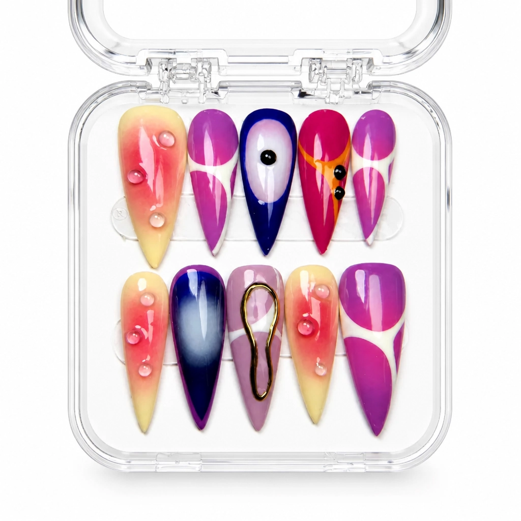 Press-on Nails Wholesale $14.90 Luxe Ombre Stiletto by Yabe Vietnam