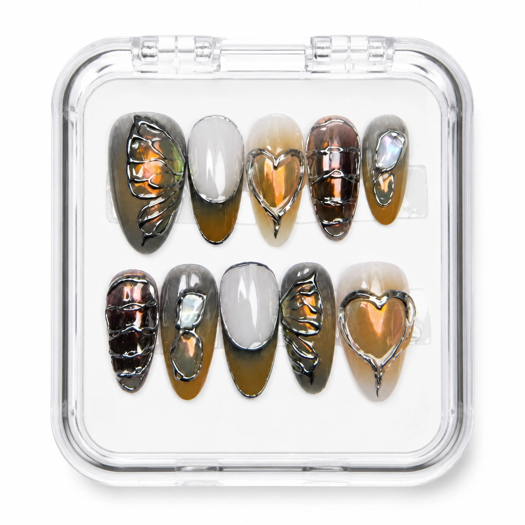 Press-on Nails Wholesale $14.90 Charcoal Luxe by Yabe Vietnam