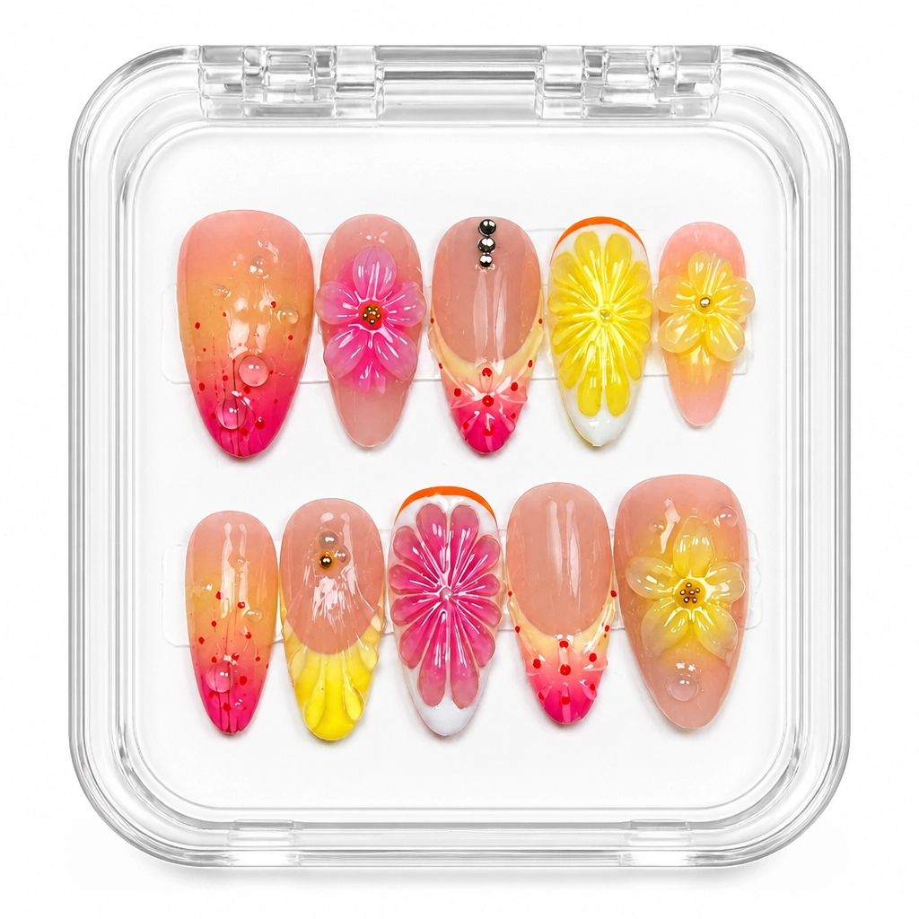 Press-on Nails Wholesale $14.90 Chrysanthemum Luxe by Yabe Vietnam