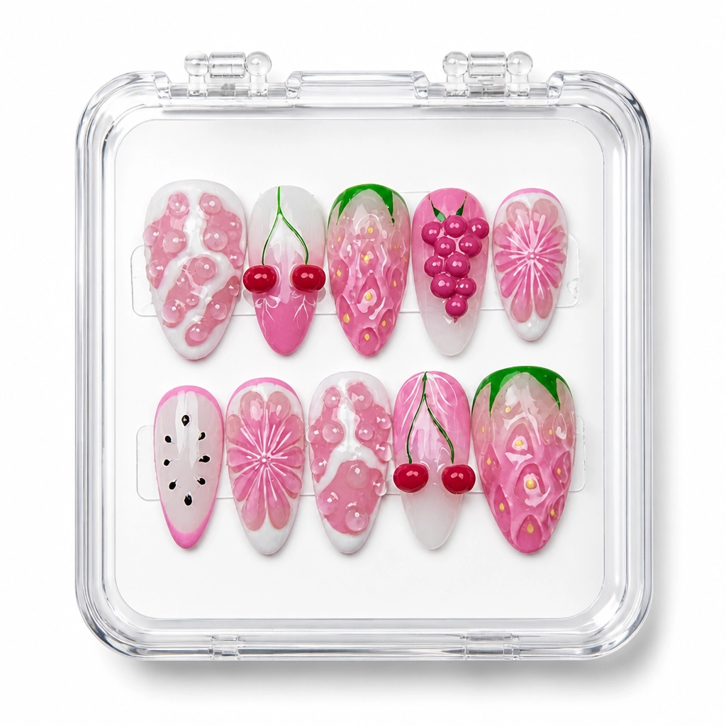 Press-on Nails Wholesale $14.90 Cherry Blossom Dreams by Yabe Vietnam