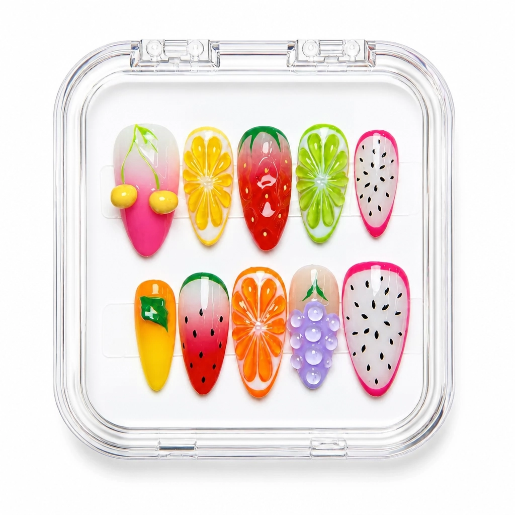 Press-on Nails Wholesale $14.90 Citrus Dream by Yabe Vietnam