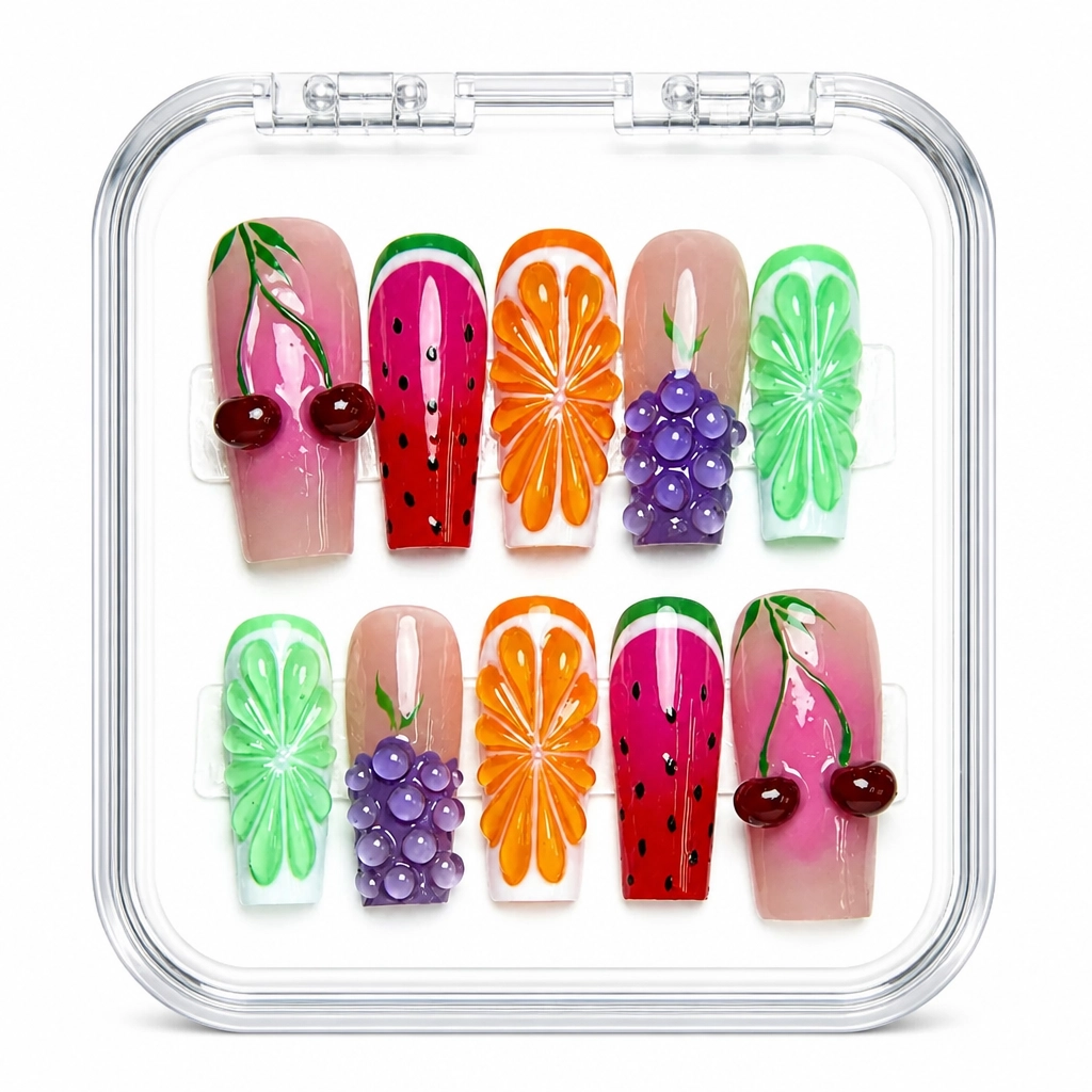 Press-on Nails Wholesale $14.90 Tropical Delight by Yabe Vietnam