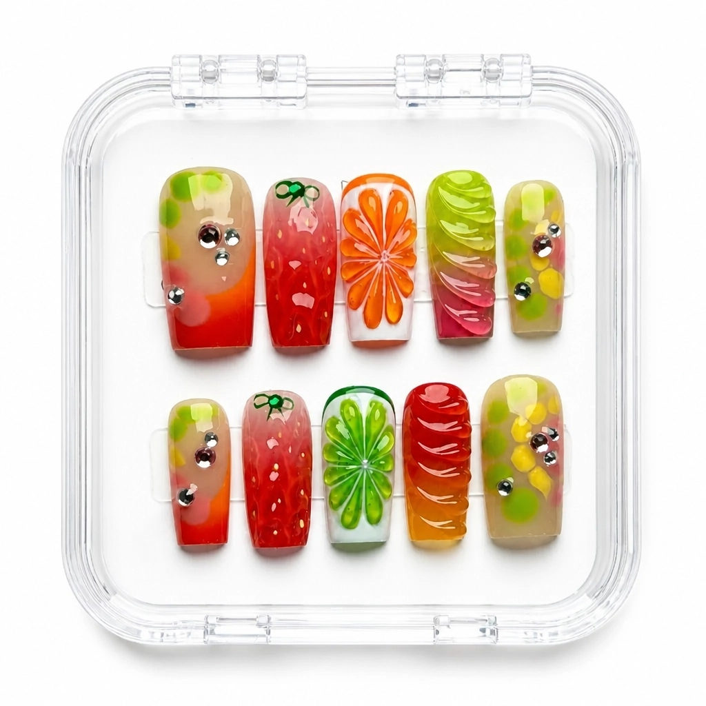 Press-on Nails Wholesale $14.90 Citrus Blossom by Yabe Vietnam