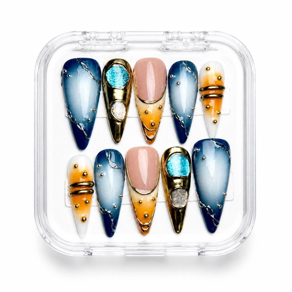 Press-on Nails Wholesale $14.90 Celestial Radiance by Yabe Vietnam