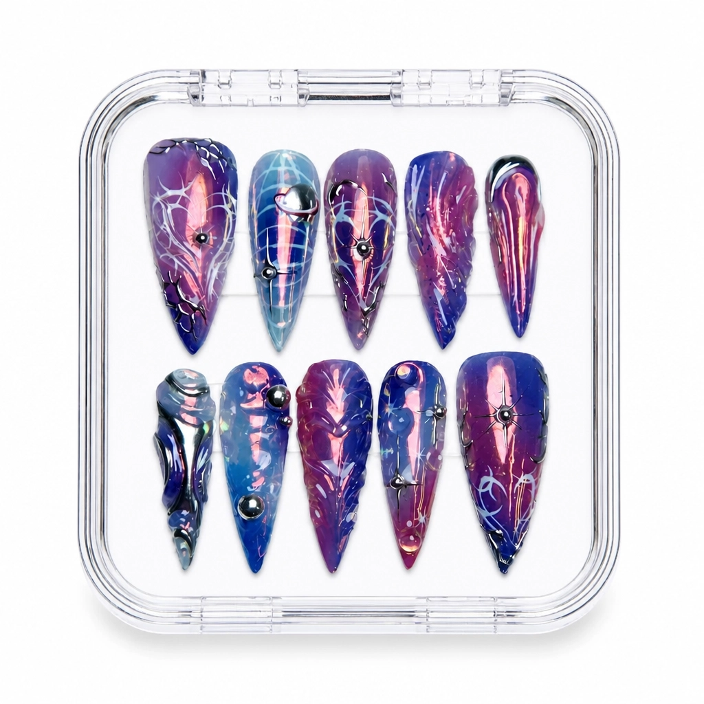 Press-on Nails Wholesale $14.90 Celestial Plumage by Yabe Vietnam
