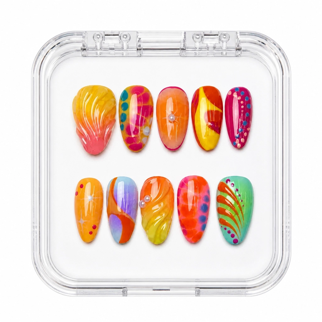 Press-on Nails Wholesale $14.90 Rainbow Elegance by Yabe Vietnam