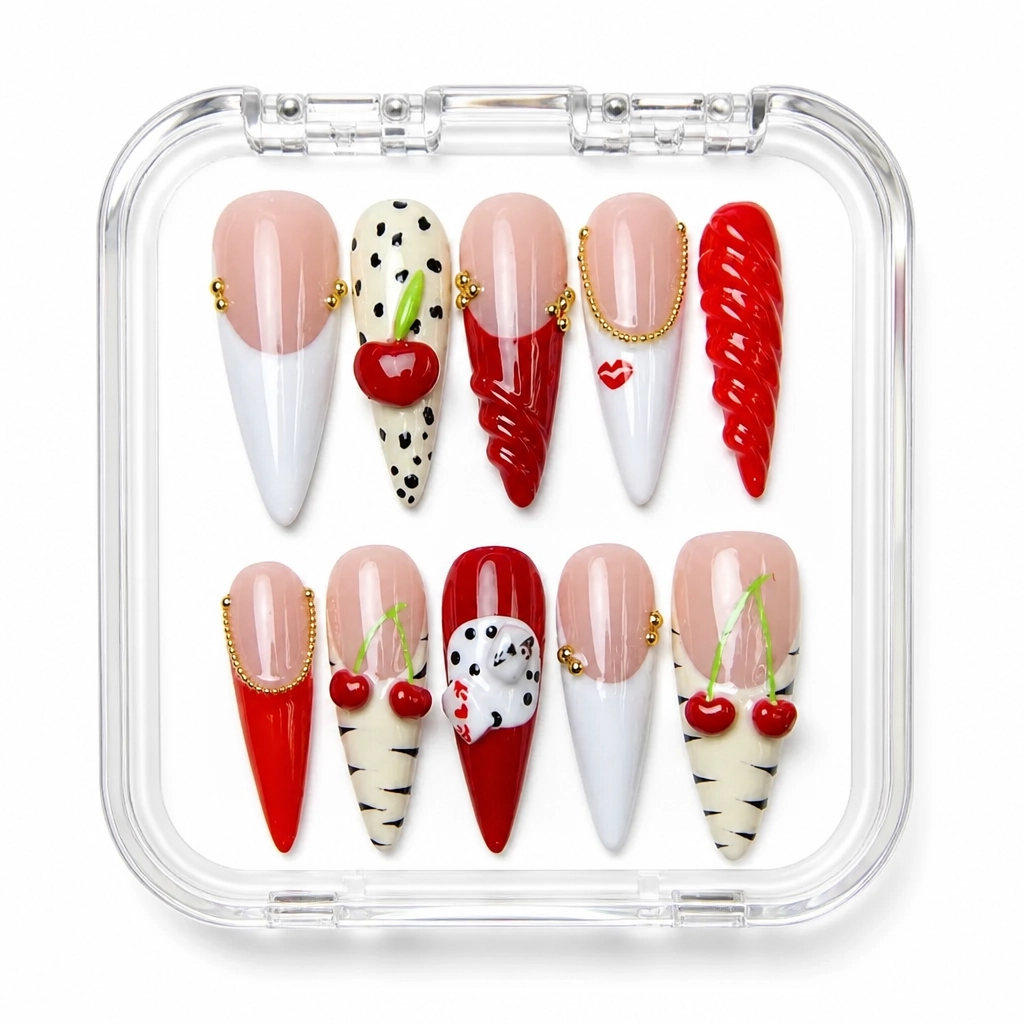 Press-on Nails Wholesale $14.90 Sweetheart Stiletto by Yabe Vietnam
