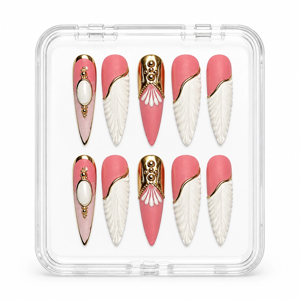 Press-on Nails Wholesale $14.90 Rose Gold Elegance by Yabe Vietnam