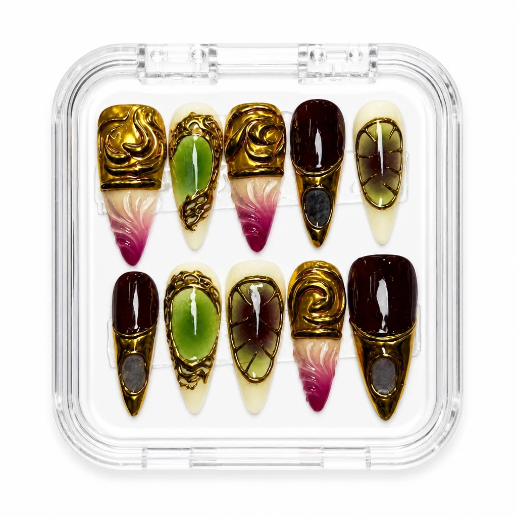 Press-on Nails Wholesale $14.90 Gilded Ombre Luxe by Yabe Vietnam